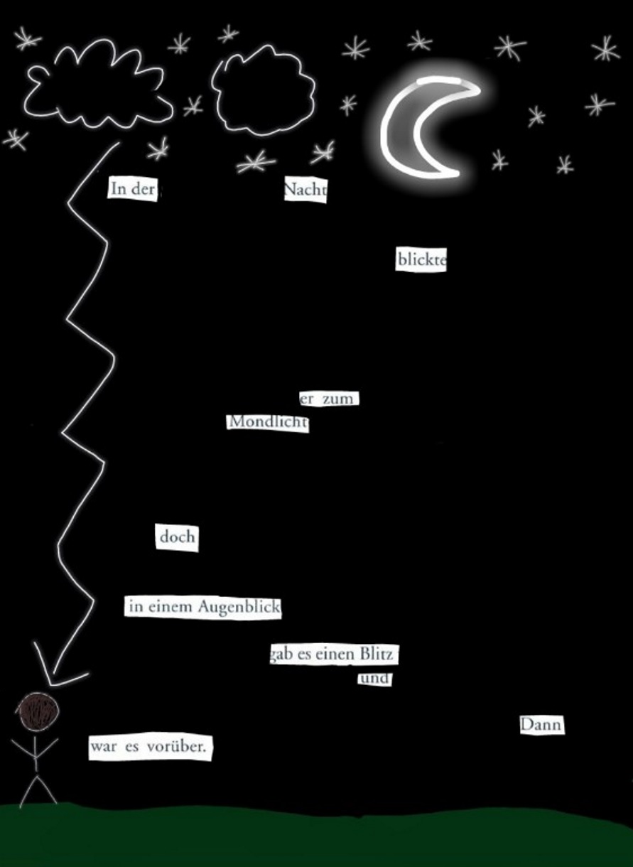 Blackout Poem, Naual Halabieh, 5C, 2020 | Reithmanngymnasium