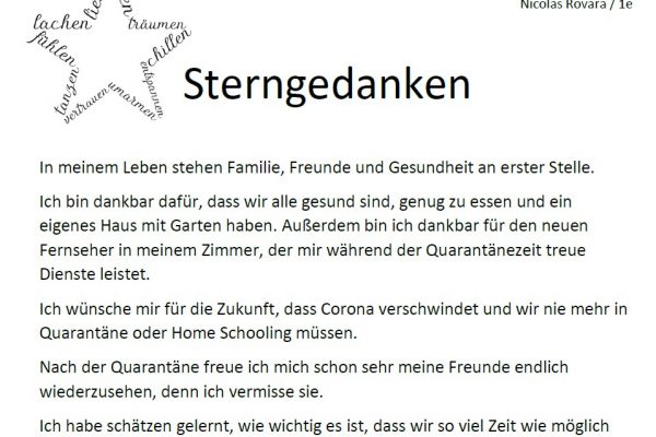Stern(gedanken)– BE | Reithmanngymnasium
